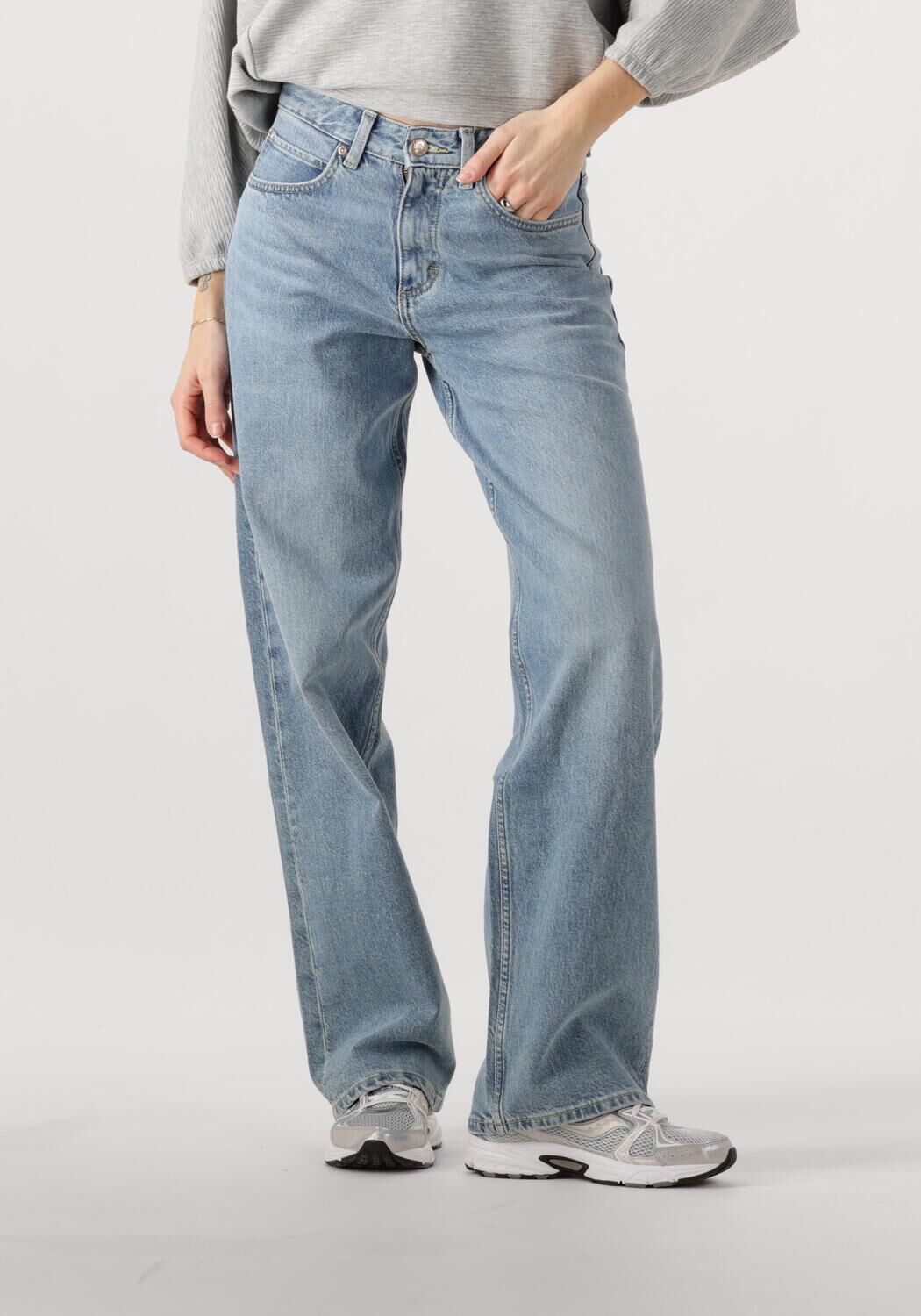 LEE Dames Jeans Rider Loose Blauw