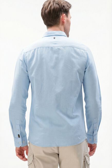 Blauwe PME LEGEND Casual overhemd SKYNIGHT CTN LINEN OWEN GD - large