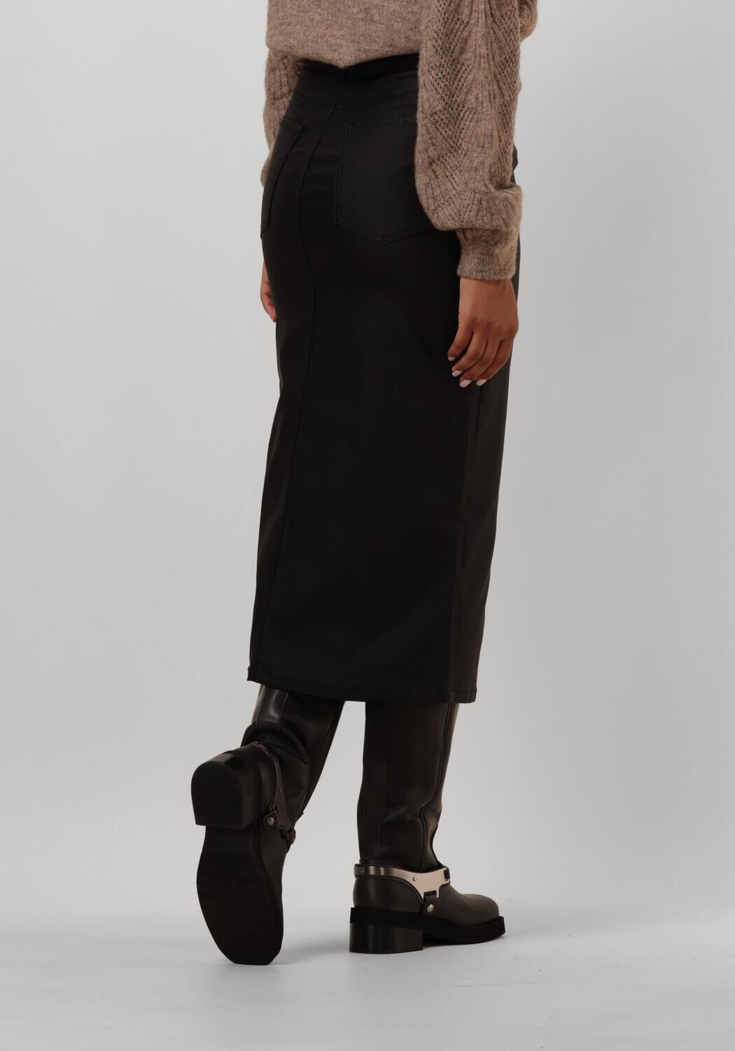 OBJECT Dames Rokken Objnaya Coated Mw Skirt Zwart