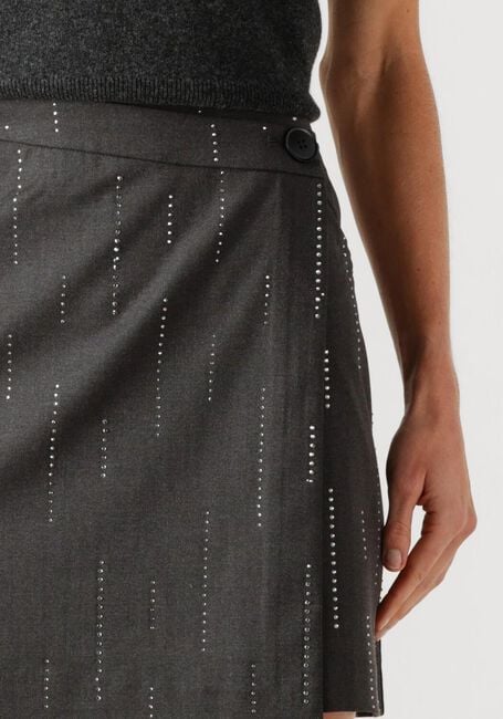 Donkergrijze GESTUZ Minirok GZADIRA MW WRAP SKIRT - large