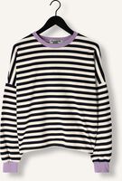 Witte COLOURFUL REBEL Trui STRIPE CONTRAST DROPPED SHOULDER SWEAT Witte COLOURFUL REBEL Trui STRIPE CONTRAST DROPPED SHOULDER SWEAT - medium