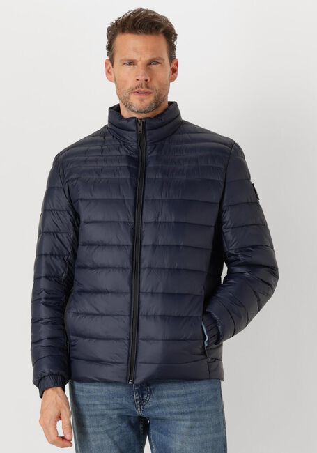 Donkerblauwe BOSS ORANGE Gewatteerde jas ODEN - large
