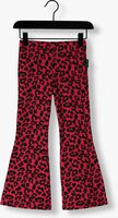 Paarse DAILY BRAT Flared broek LEOPARD FLARE PANTS