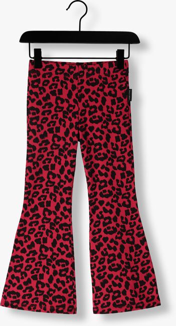Paarse DAILY BRAT Flared broek LEOPARD FLARE PANTS - large