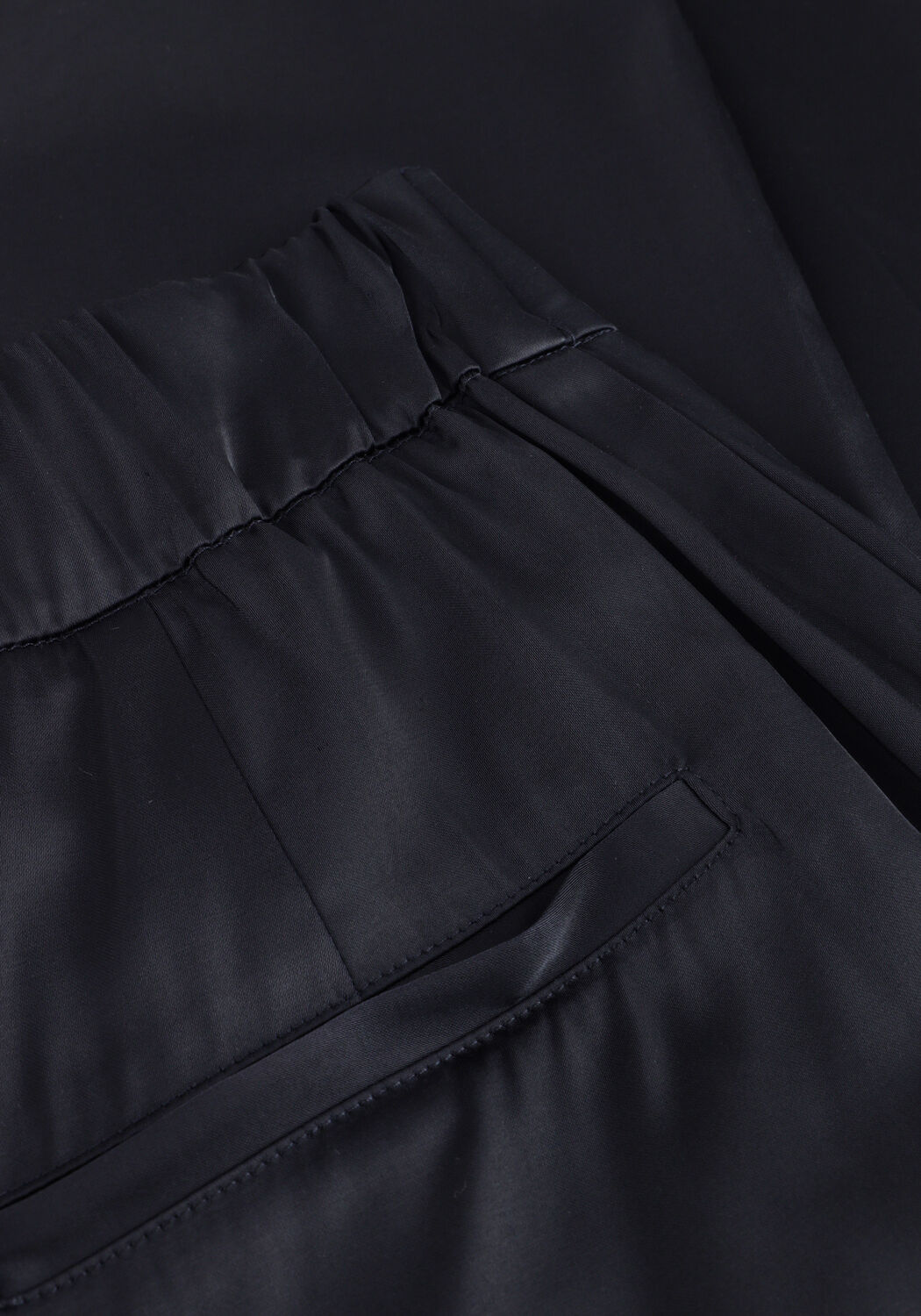 Donkerblauwe WITHBLACK Pantalon WBLDAGMAR SATEEN PANT - large