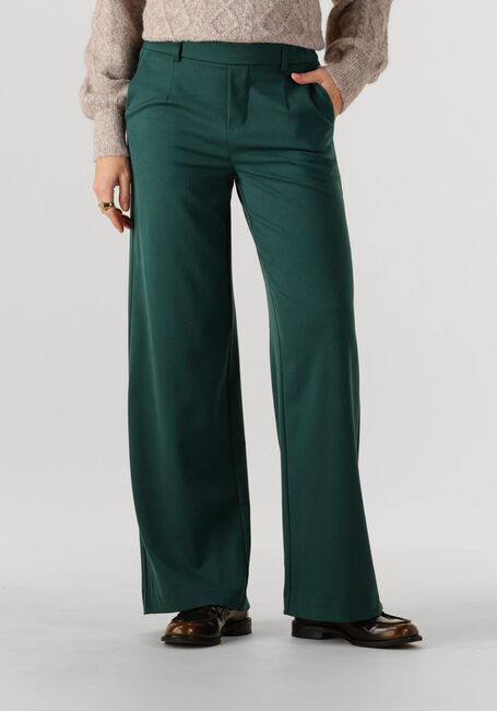 Donkergroene OBJECT Wijde broek OBJLISA WIDE PANT - large