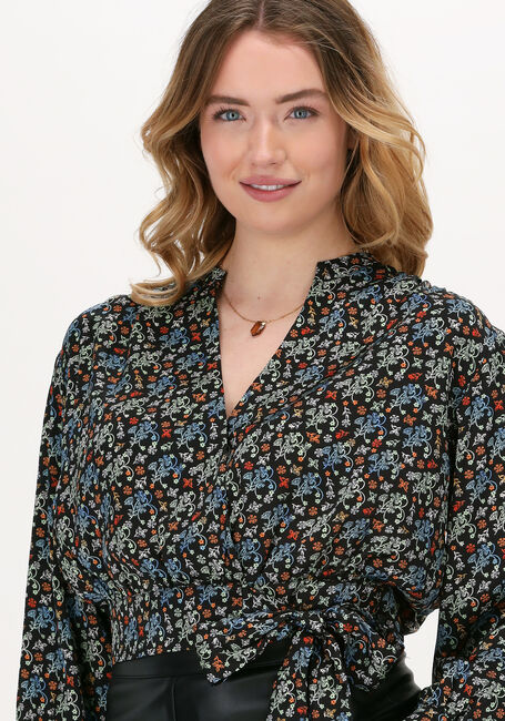 Zwarte SCOTCH & SODA Top PRINTED LONG-SLEEVED RECYCLED - large
