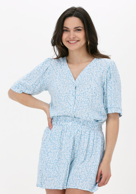 Blauwe Y.A.S. Top YASSTELLI 2/4 SHIRT - large