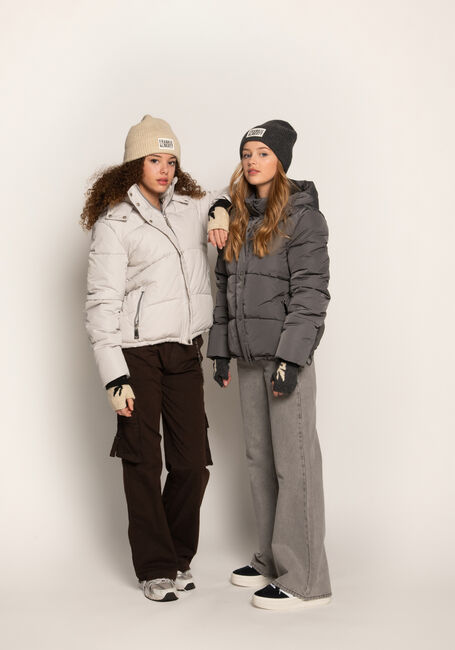 Grijze FRANKIE & LIBERTY Gewatteerde jas PIPPA PUFFER COAT - large