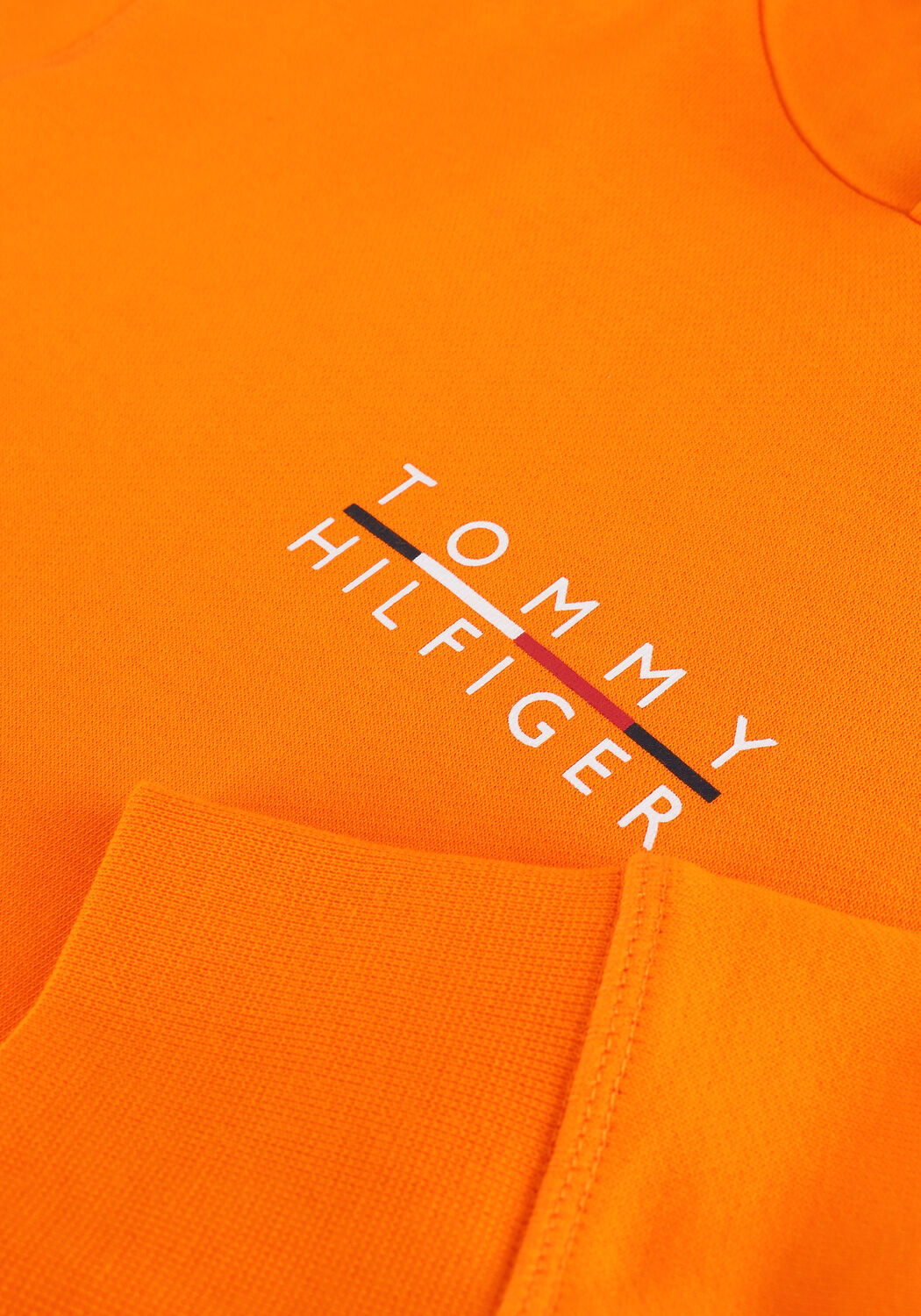 Oranje TOMMY HILFIGER Sweater SQUARE LOGO HOODY - large