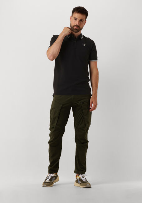 Zwarte G-STAR RAW Polo DUNDA SLIM STRIPE POLO S/S - large