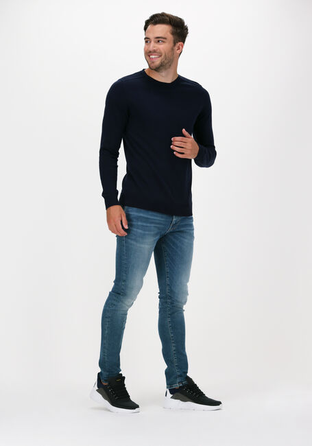 Donkerblauwe SELECTED HOMME Trui SLHBERG CREW NECK NOOS - large