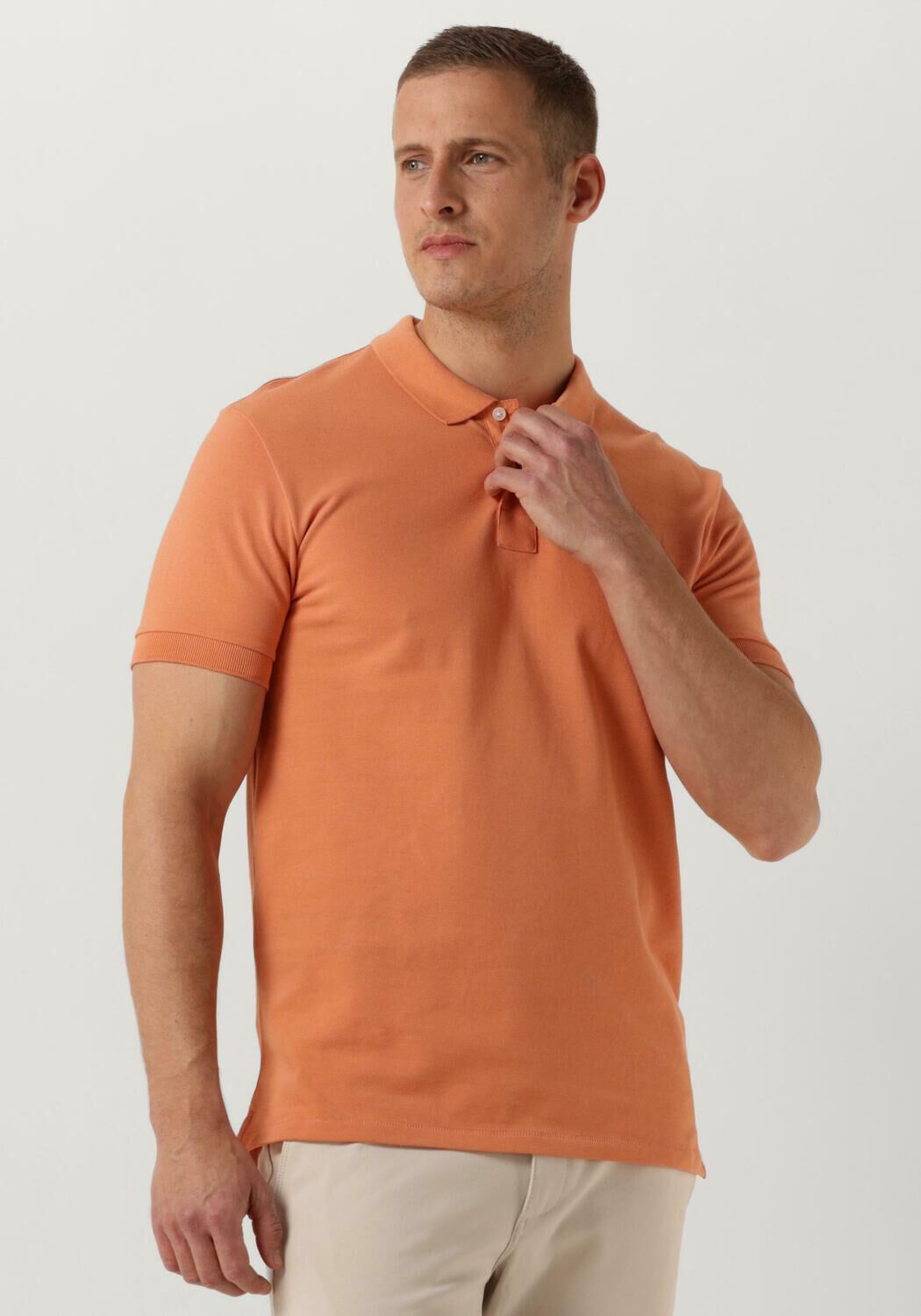 PS PAUL SMITH Heren Polo's & T-shirts Mens Slim Fit Ss Polo Shirt Zebra Oranje