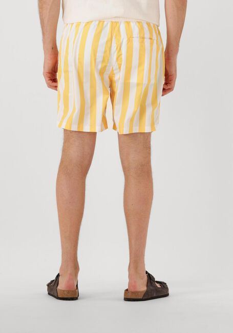 Gele SCOTCH & SODA Zwembroeken STRIPED MID-LENGTH SWIMSHORT - large