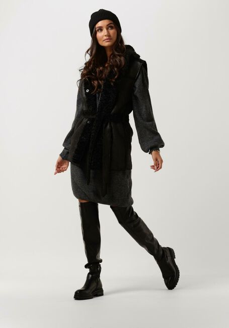 Grijze SIMPLE Midi jurk ZAZA KNIT-WO-22-3 - large