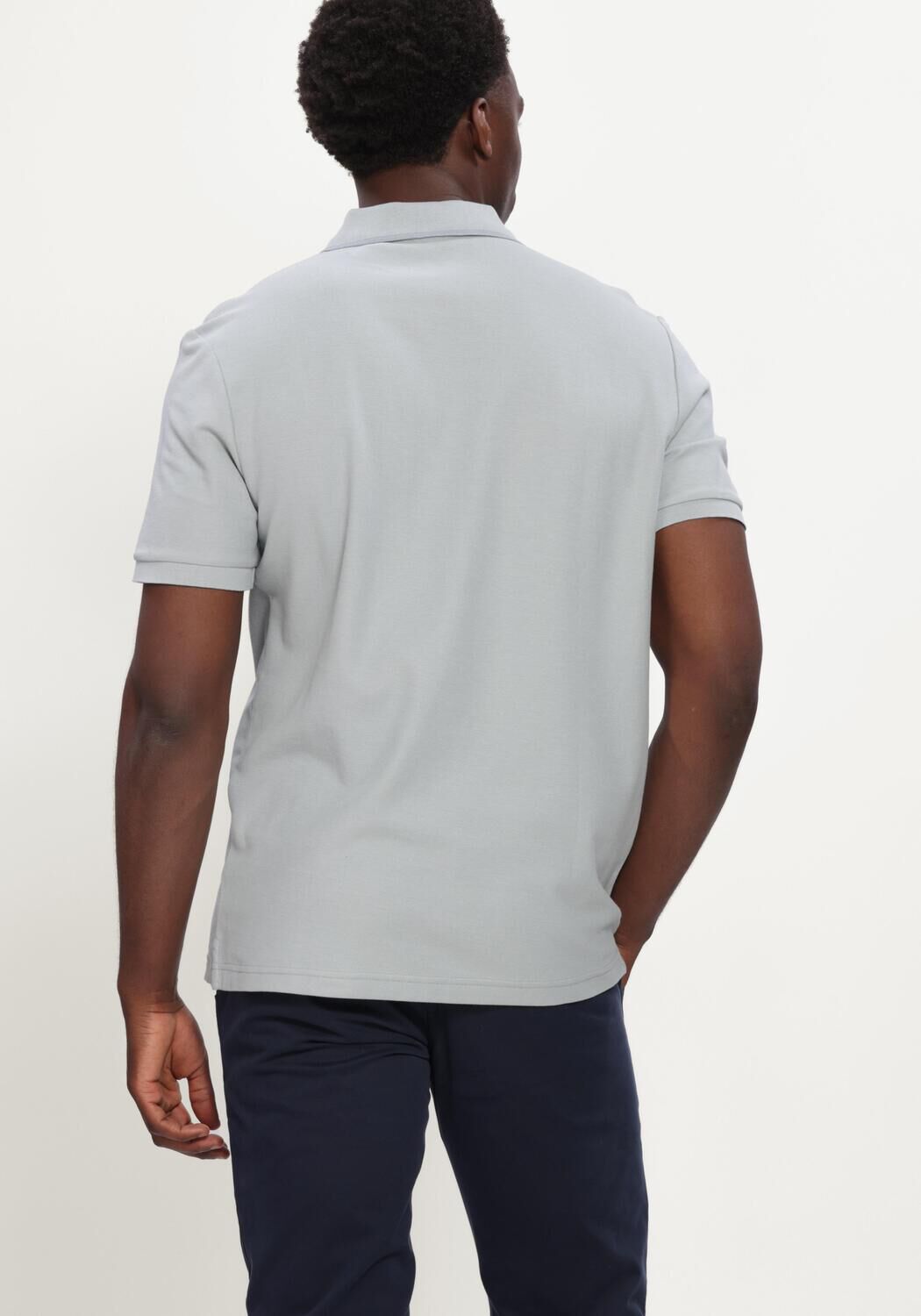 Lichtgrijze BOSS ORANGE Polo PHOENIX - large
