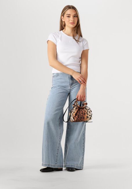 Lichtblauwe ABRAND JEANS Straight leg jeans SUPER WIDE LORETTA - large