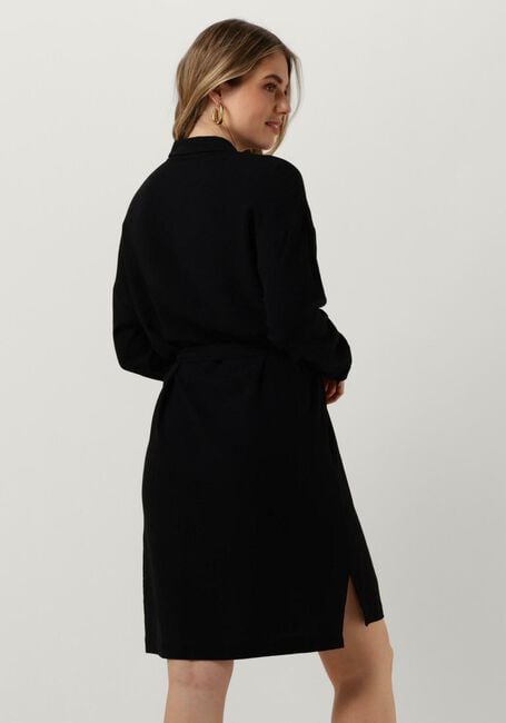 Zwarte SELECTED FEMME Mini jurk SLFVIVA TONIA LONG LINEN SHIRT - large