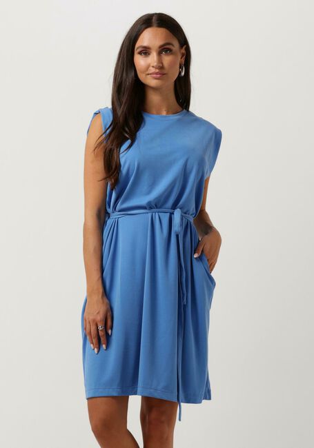Blauwe MSCH COPENHAGEN Midi jurk MSCHJUNIPER LYNETTE SL DRESS - large