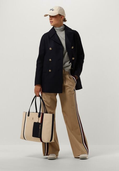 Donkerblauwe TOMMY HILFIGER Mantel WOOL BLEND PREP CLASSIC PEACOAT Donkerblauwe TOMMY HILFIGER Mantel WOOL BLEND PREP CLASSIC PEACOAT - large