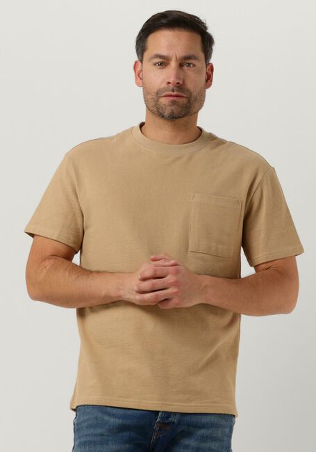 Beige ANERKJENDT T-shirt AKKIKKI S/S STRUCTURE POCKET TEE - large