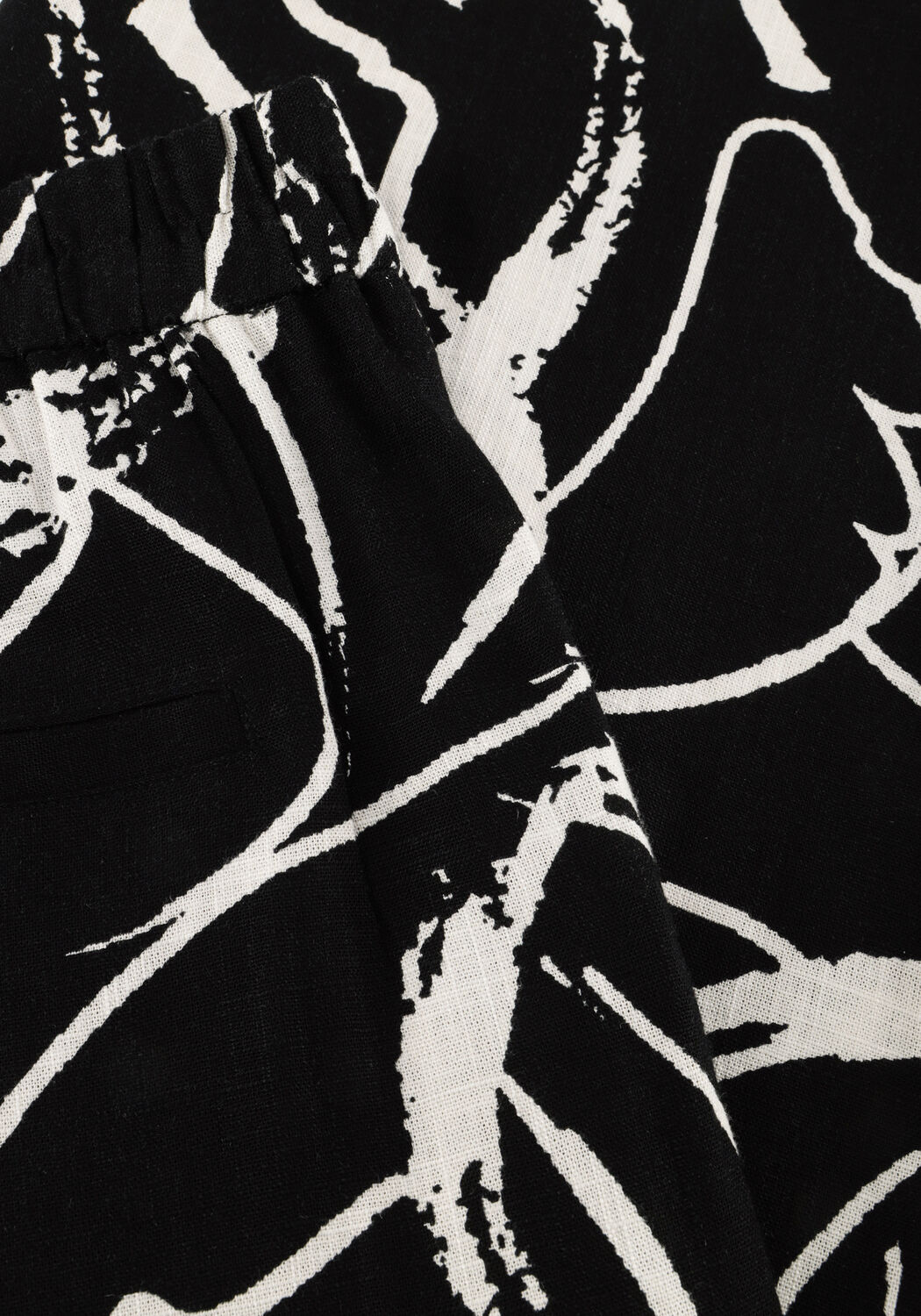 Zwarte OBJECT Wijde broek OBJSANNE ALINE WIDE PANT - large