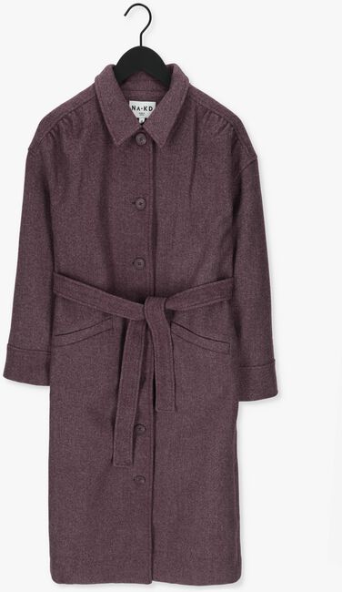 Paarse NA-KD Mantel TRENCHCOAT - large