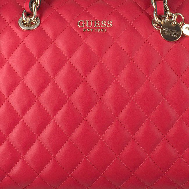 Rode GUESS Schoudertas SWEET CANDY LARGE SATCHEL - large