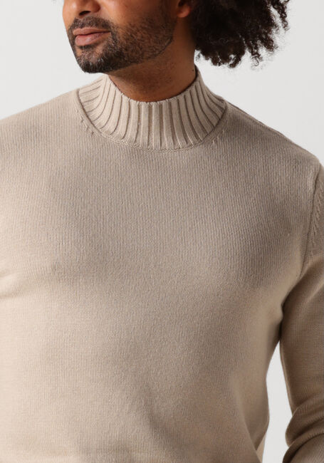 Beige PROFUOMO Coltrui PULLOVER MOCK NECK - large