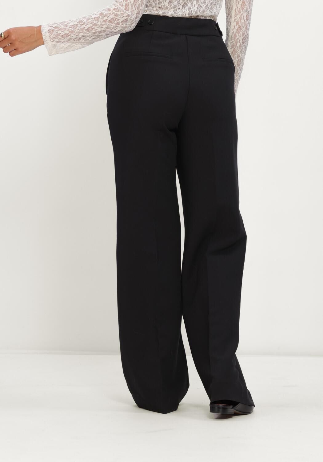 Zwarte CO'COUTURE Pantalon VOLACC NEW WIDE PANT - large