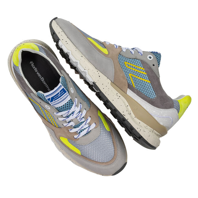 Blauwe FLORIS VAN BOMMEL Lage sneakers SFM-10243 DE TREENER - large