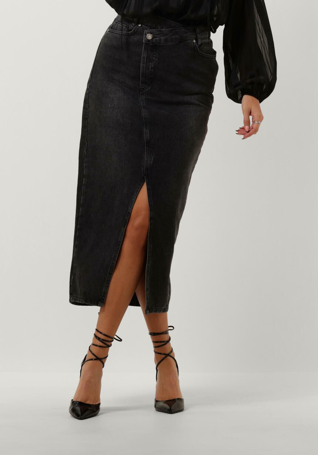MY ESSENTIAL WARDROBE Dames Rokken Mwlouis Wrap 123 Skirt Zwart
