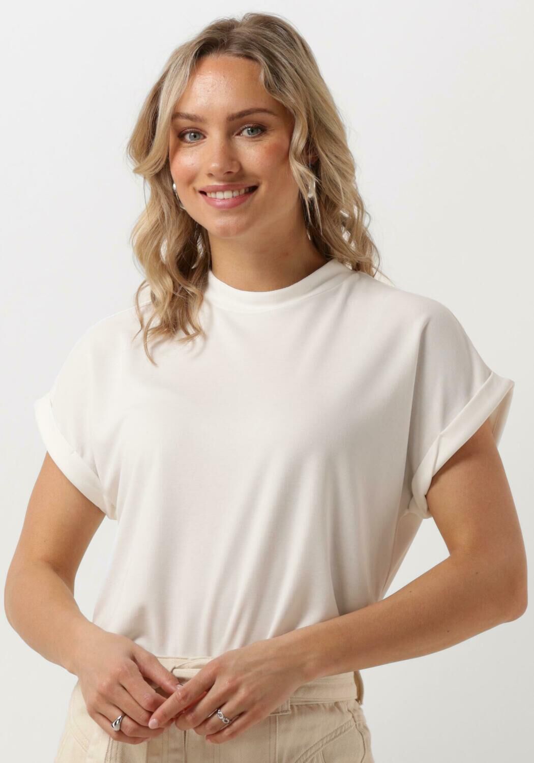 MINUS Dames Tops & T-shirts Mavelyn Modal Blouse Wit