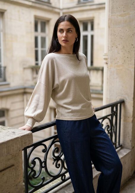 Creme NUKUS Trui JORIEN PULLOVER LUREX - large