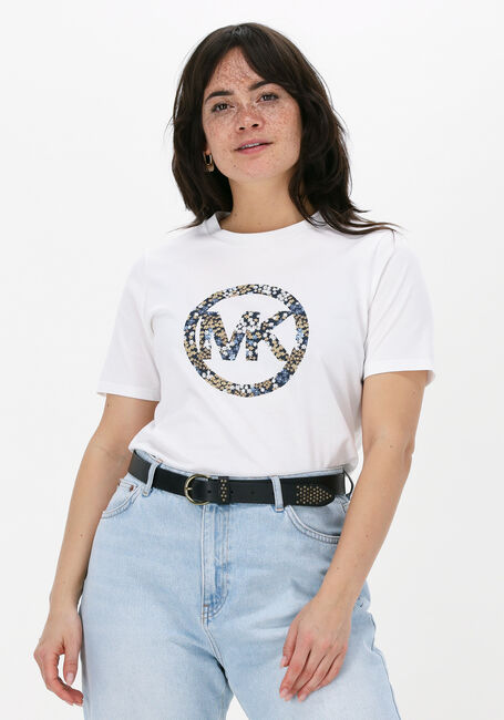 Witte KORS CIRCLE LOGO TEE Omoda