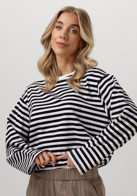 Witte SOEURS DE PROVENCE Longsleeves EVE TEE STRIPED - large