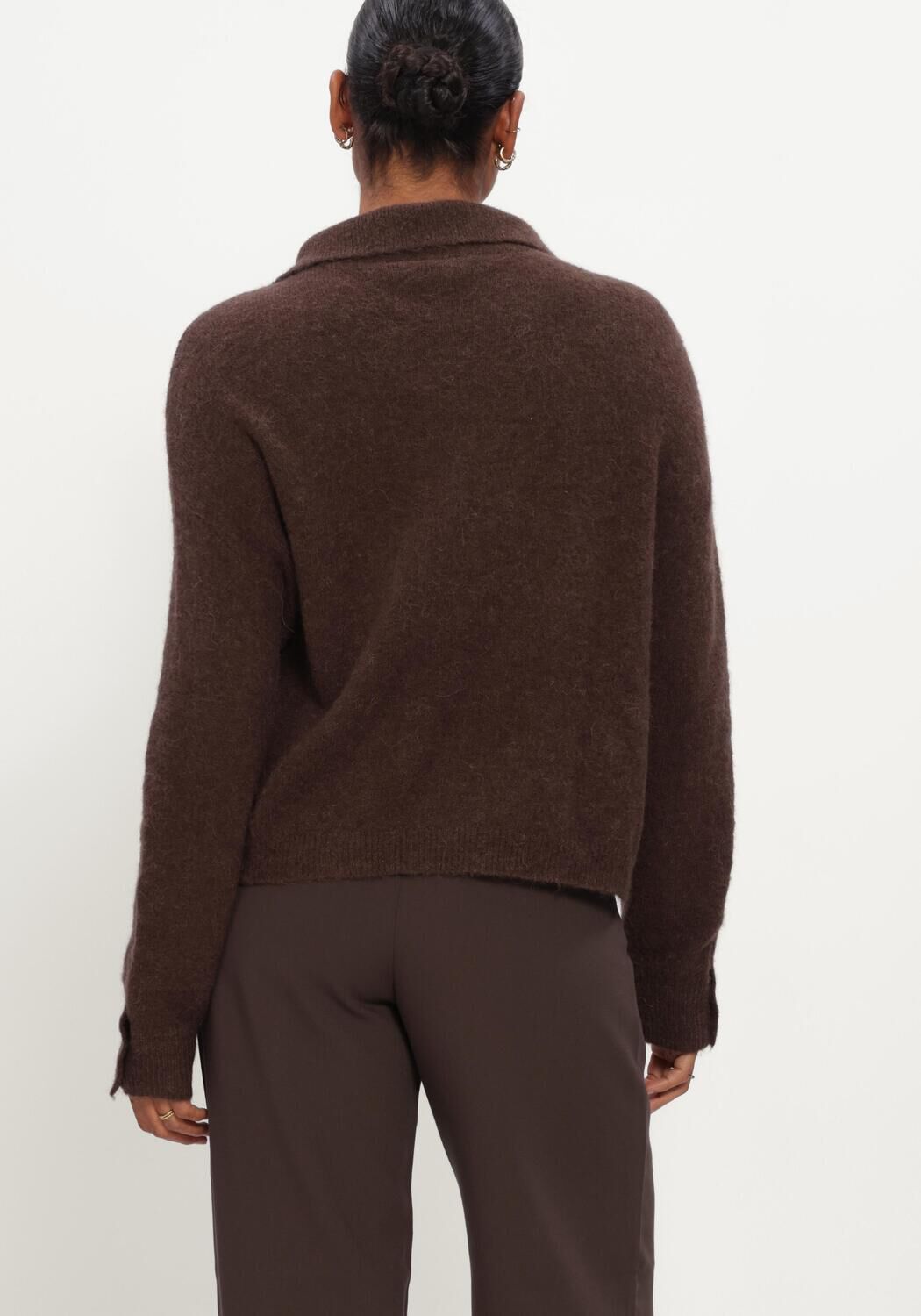 Bruine MSCH COPENHAGEN Trui MSCHBONDIE HOPE M PULLOVER - large