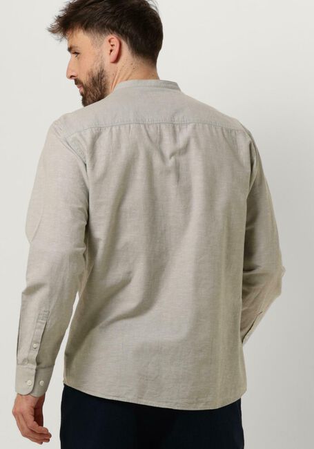 Groene SELECTED HOMME Casual overhemd SLHREGNEW-LINEN SHIRT LS BAND - large