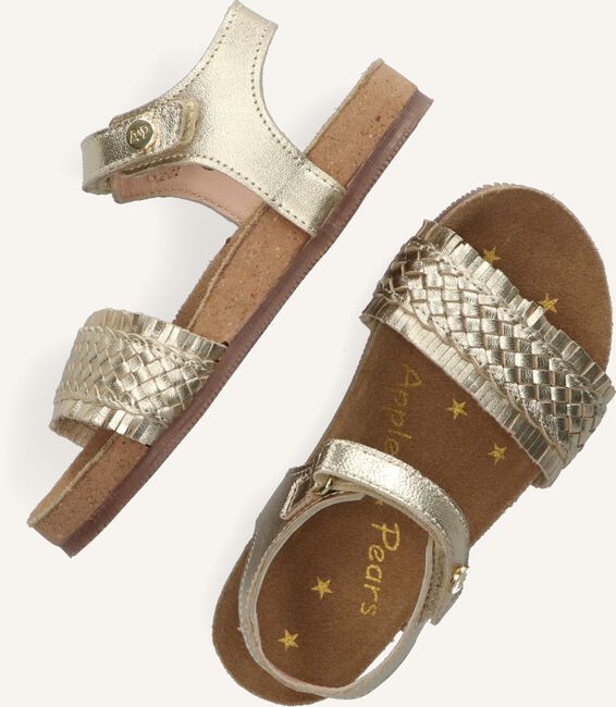 Gouden APPLES & PEARS Platte sandalen HEATHER Gouden APPLES & PEARS Platte sandalen HEATHER - large