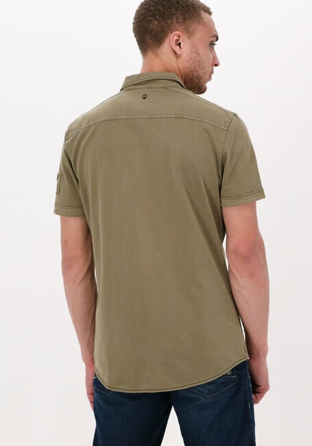 Olijf PME LEGEND Casual overhemd SHORT SLEEVE SHIRT CTN SINGLE JERSEY - large