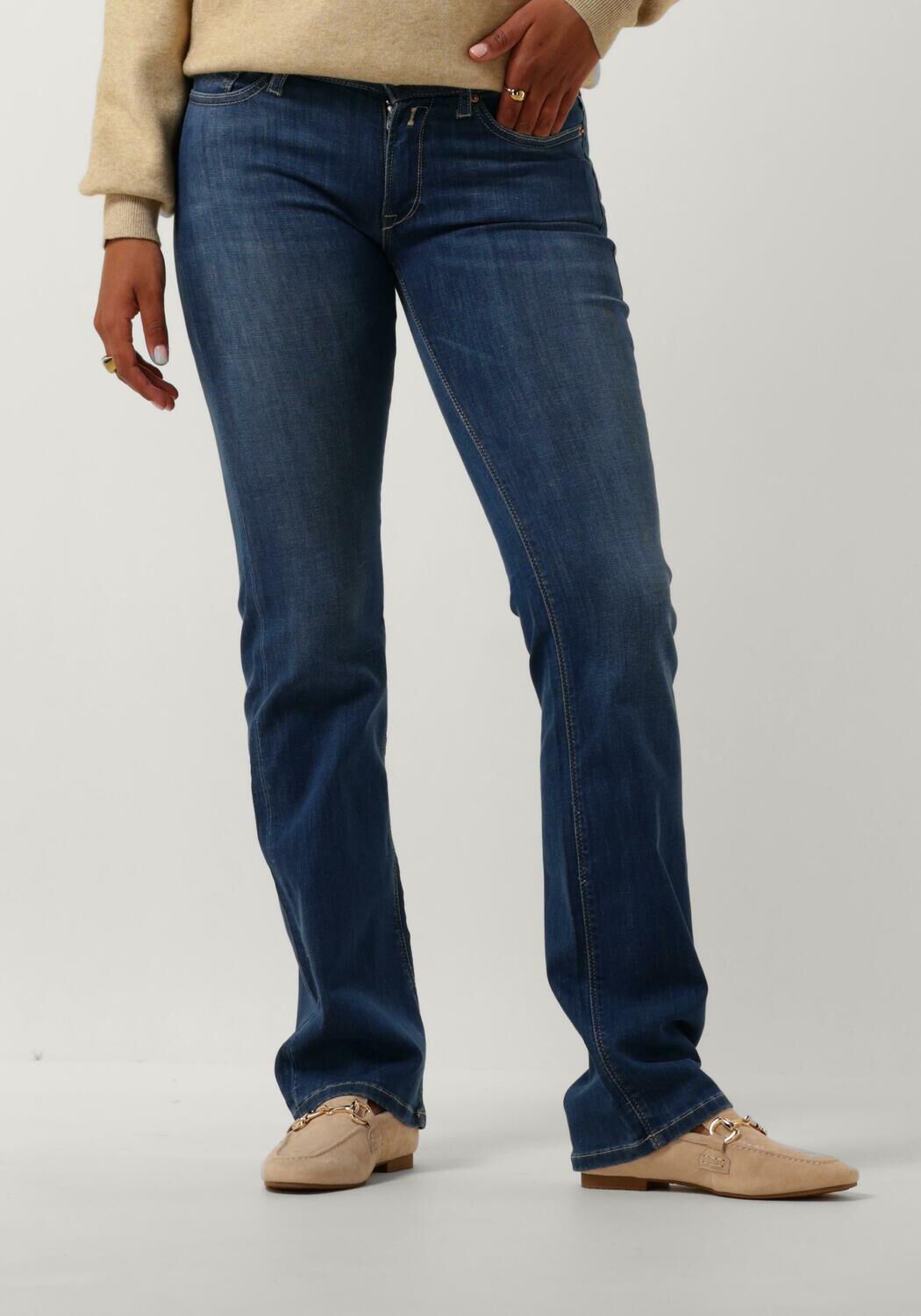 REPLAY Dames Jeans New Luz Bootcut Pants Blauw