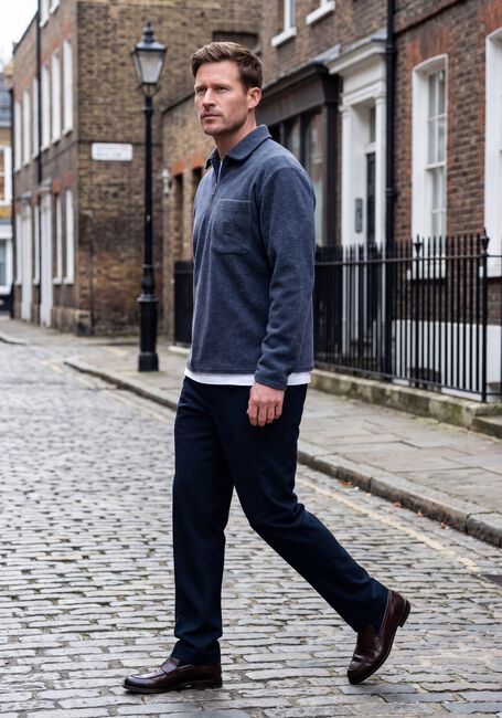 Donkerblauwe THE GOODPEOPLE Trui LEO - large