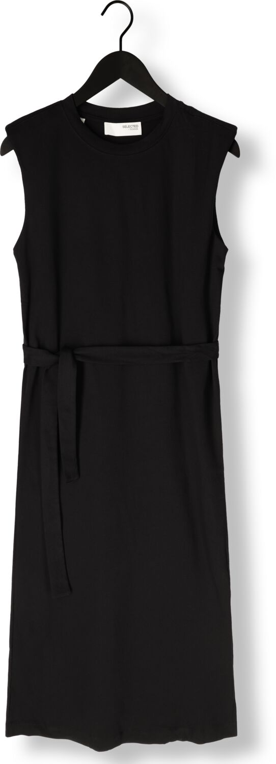 SELECTED FEMME Dames Jurken Slfhalley Sl Shoulderpad Ankle Zwart