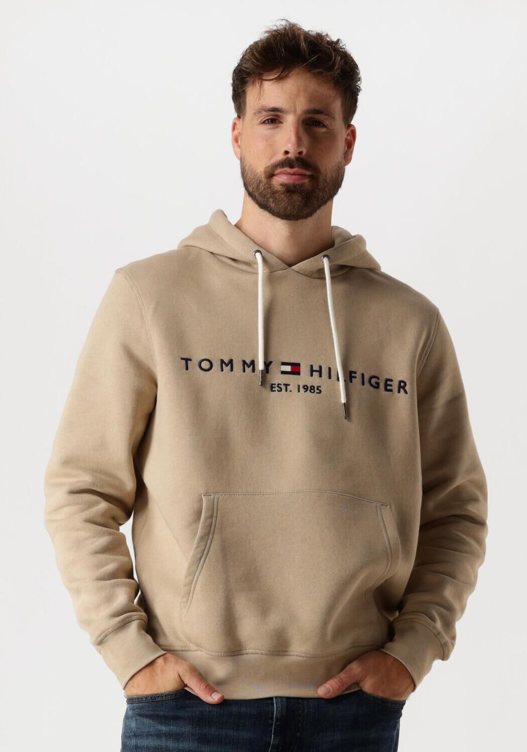 Tommy Hilfiger Hoodie TOMMY LOGO HOODY met capuchon en kangoeroezak
