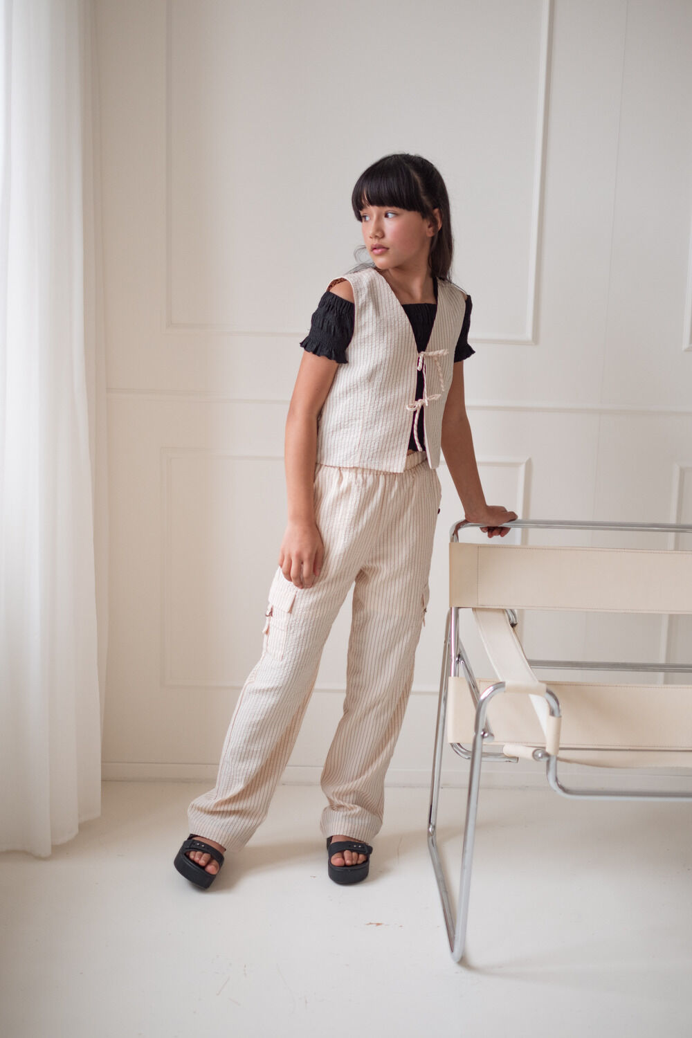 Ecru LIKE FLO Cargobroeken FEVER FLO CARGO PANTS - large