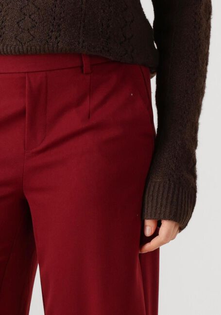 Bordeaux OBJECT Wijde broek OBJLISA WIDE PANT - large