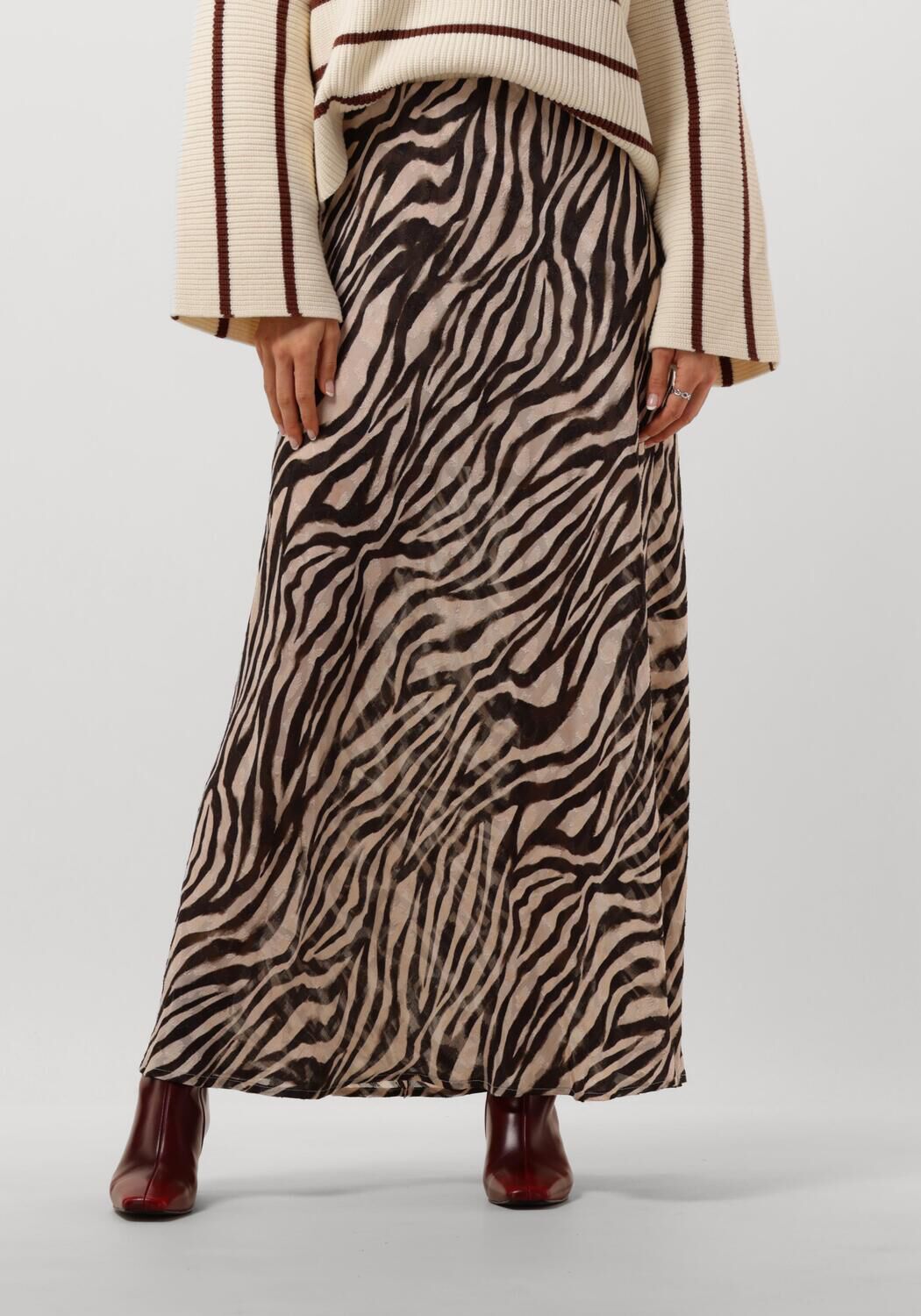Gestuz Zofiagz P Hw Rok Zwart Wit Zebra Multicolor Dames