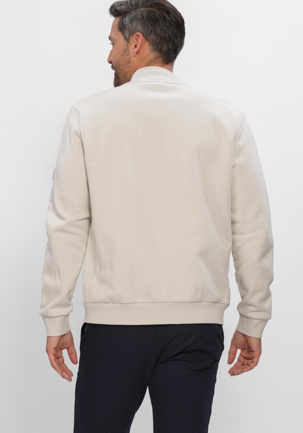 Beige GENTILUOMO Jack CARDIGAN MATERIAL MIX - large