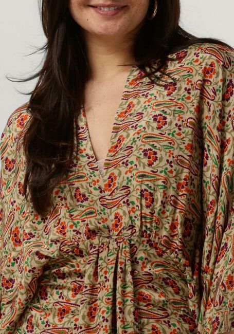 Beige SISSEL EDELBO Midi jurk JUNO DRESS - large