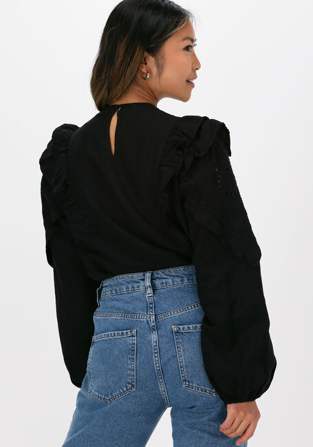Zwarte SCOTCH & SODA Blouses EMBROIDERED VOLUMINOUS SLEEVED - large